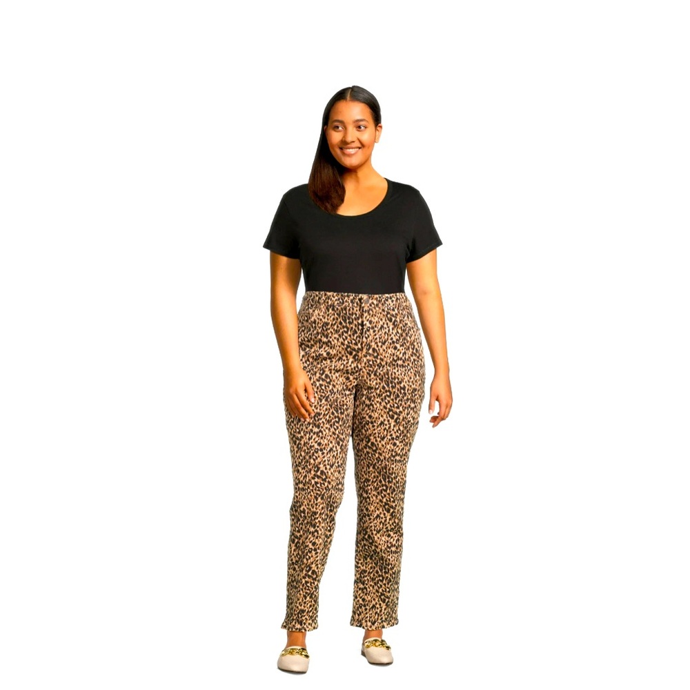 Terra & Sky Women's Plus Size Core Straight Leg Jeans Size 24 Petite NWT